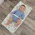 Organic Muslin Changing Pad Cover, Fitted Baby Changing Mat, Soft and Breathable, Eucalyptus Leaves, 16”x32”