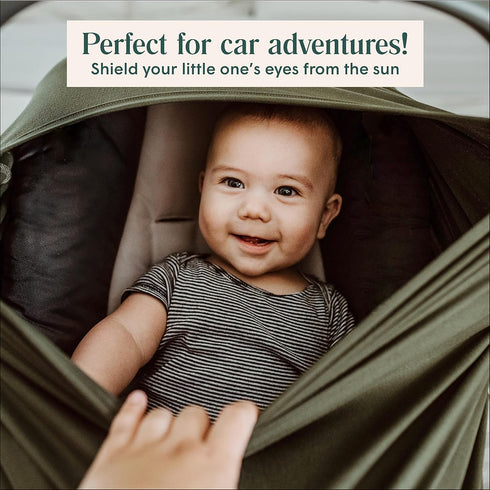 360 Simka Rose Car Seat Cover for Babies Multipurpose, Breathable Nursing Cover and Baby Car Seat Canopy - Coverage
