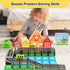 82pcs 3+Year Drofex Magnetic Tiles Road, Magnetic Building Blocks Construction Toys for Old Boys Girls, Kids Montessori