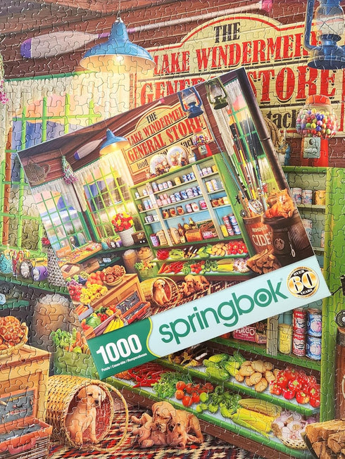 Springbok 1000 Piece Jigsaw Puzzle, Lake Windermere General Store, Made in USA