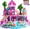 GobiDex 100PCS Magnetic Blocks Princess Building Toys for Girls 3+, Magnet Pink