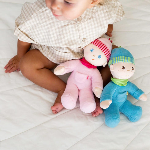 HABA Doll Snug Up Luisa, 8" My First Baby Doll, Machine Washable & Safe for Birth & Up