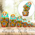 AEVVV Russian Nesting Dolls Set of 7 pcs - Matryoshka Dolls in Sunflower Sundress for Women