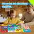 6 Pack Placemats for Kids, Non-Slip Washable, Reusable Alphabet, Number, Month, Color & Emotion Educational Placemats