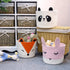 T&T Homewares Small Cute Panda Bear Basket for Kids Room Decor, Baby Shower, Baby Laundry Organizer