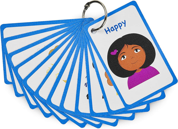 My Feelings and Emotion Girls Flash Cards - Visual Aid for Special Ed, Autism, Speech Delay