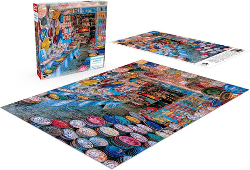 Buffalo Games - Miguel Angel - 500 Piece Jigsaw Puzzle for Adults - Chefchaouen Morocco - Perfect for Game Nights