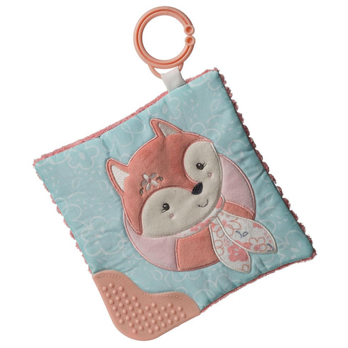 Mary Meyer Sweet n Sassy Fox Crinkle Teether Toy, 6 x 6-Inches with Baby Paper and Squeaker