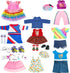 18-inch-Doll-Clothes-Accessories 18 Set ARTST Doll Accessories American Doll Clothing Dress Outfit with Hat Shoes Socks