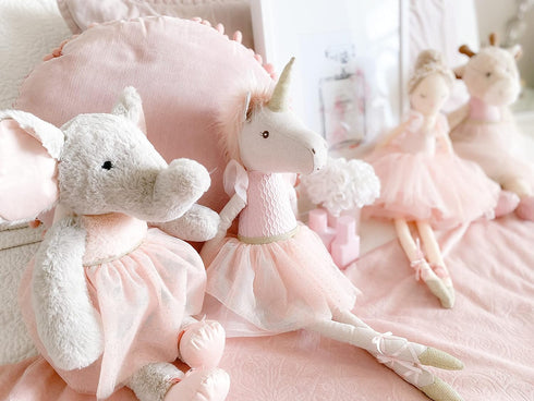 MON AMI Jolie The Unicorn Ballerina Doll: 21” Plush Stuffed Animal, Great for Kids' Room Décor and Gifts