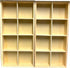 Eledoll Dollhouse Furniture Wood Grid Shelf - 1:6 Scale Doll Furniture for Collectible Miniatures, 2-Pack