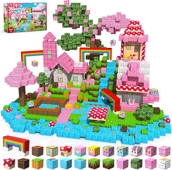 Goody King 150PCS Magnetic Blocks - Unicorn Magnetic Building Blocks, Stacking Magnets