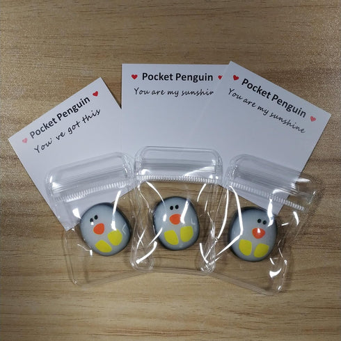 A Little Pocket Penguin Hug, Mini Cute Animal Decoration, Stress Relief Toy for Kids