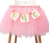 WAOUH Tutu Highchair Decoration for 1st Birthday - First Birthday Party for