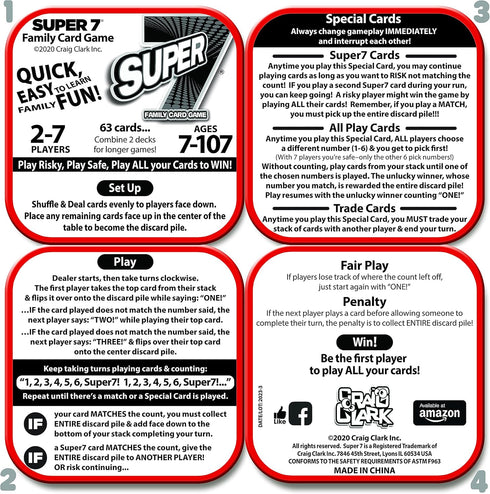 Super 7 Family Card Game