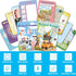 2 Pack 4-8, 8-12,Travel 56 Game,1-2 Elfew Reusable Activity Game for Kids Ages Games Include Different Players,Toy