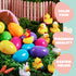 12 JOYIN Pcs Filled Easter Eggs with Rubber Duck, Eggs Hunt, Basket Stuffers Filler for Kids Party Favor, Classroom