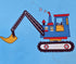 J-pinno 100% 3 Set Cozy Set Cars Vehicles Digger Cotton Pieces Cartoon Toddler Sheet for Kids Boys, Flat Sheet Fitted