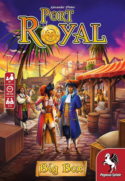 Pegasus Spiele Port Royal Big Box – Card Game for 1-5 Players, Family Game Night, 20-40 Minutes of Gameplay, Ages 8+ -