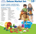 Learning Resources New Sprouts Deluxe Market Set - 32 Pieces Pretend Play Food for Toddlers, Kitchen Toys