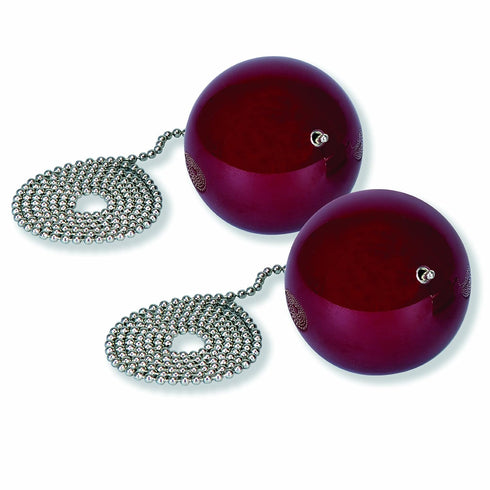 3B Scientific U8405630 Red Plastic Elastic Balls with Plotting Electrode and Metal Ball Chain, Pair