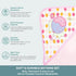 3 Spasilk Baby Bath Hooded Terry Towel with Washcloths, Baby Bath Essentials, One Size, Pink Fish