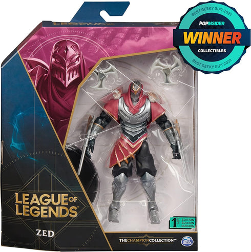 6-Inch Zed Collectible Figure with Premium Details and 2 Accessories, The Champion Collection, Ages 12+