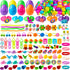 JOYIN 160 PCS Prefilled Easter Eggs with Assorted Toys for Easter Egg