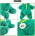 16" Green Dinosaur Weighted Stuffed Animal, 2 Pounds Sensory Comfort Plush Toy Gift for Kids & Adults