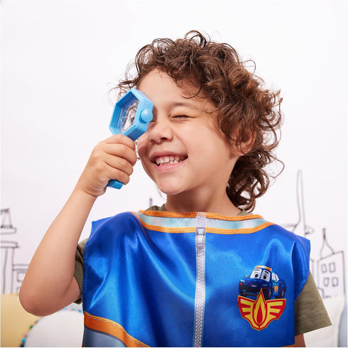 Kids’ Dress Up Trunk & Pretend Play Set with Firefighter, Police Officer, and EMT Costumes for Kids 3+