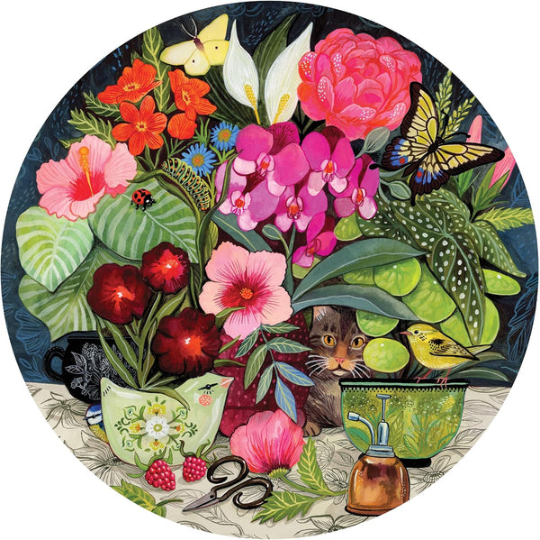 Ceaco - Patiently Waiting - Miriam Bos - 500 Piece Round Jigsaw Puzzle