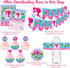 Pajama Glam Slumber Party Banner, Happy Birthday Glamour Girl Pennant Decorations
