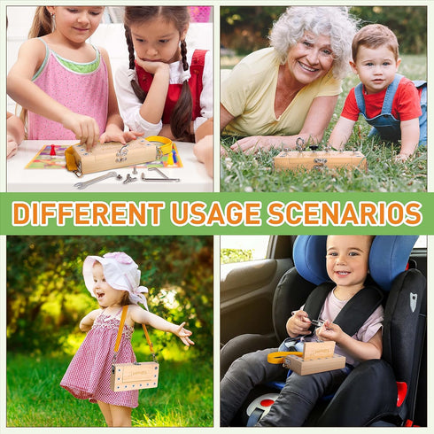 Set Set 3-5 Tilhumt Montessori Screwdriver Board - Portable Busy Board Screwdriver Toy for Toddlers for Travel