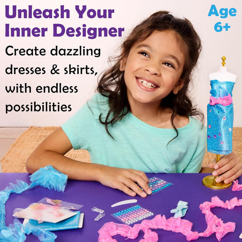 6-8, Creativity for Kids Designed by You Glam Studio: Girls' Fashion Designer Craft Kit for Ages DIY Arts and Crafts