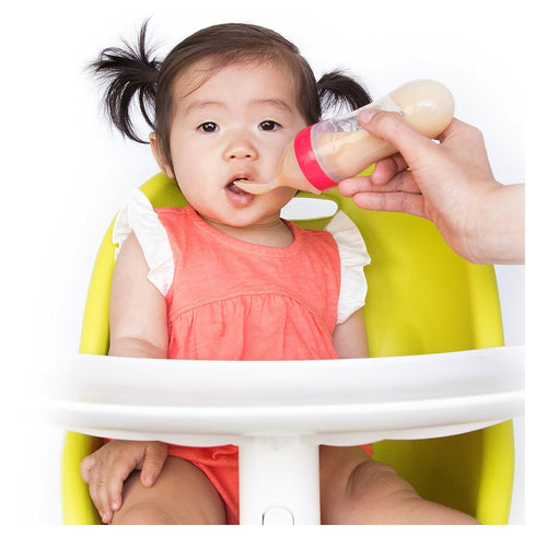 Nuby Garden Fresh Silicone Squeeze Feeder with Spoon and Hygienic Cover, Colors