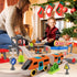 Set Kids,55 Set 3, 4, 5, 6, 7, 8+ Urban Rail Train for pcs Electric Train Simulate City Transport System,Educational