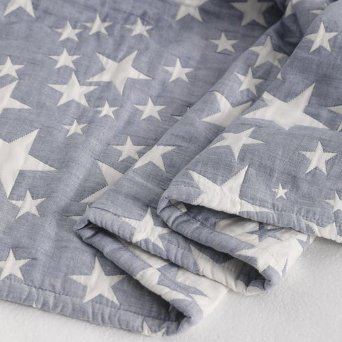 3 45x60 Inches 45"x60", NTBAY Layer Oversized Muslin Cotton Toddler Blanket, Jacquard Reversible Nursery Bed Blanket