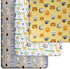 Grow Wild 3 Pack 3 Pack Crib Sheets and Changing Pad Covers Bundle - Soft & Stretchy Jersey Cotton - Safari Animals