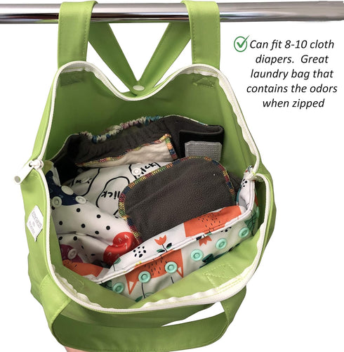 MOM & BAB Wet Bags for Baby Cloth Diapers, Swimsuits and Towels, Travel, Diaper Bag, Wet Dry Bag for Breast Pump Parts