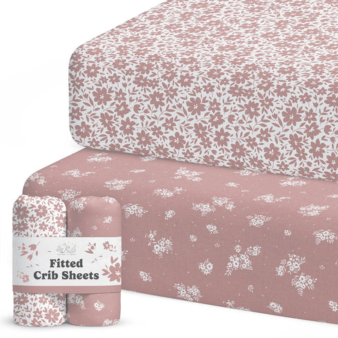Crib Sheets Neutral - Fitted Baby Crib Sheets Bed for Girl Boy
