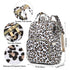 Yusudan Backpack Leopard Diaper Bag for Baby Boys Girls, Waterproof Large Nappy Bags for Mom & Dad