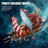 TYCOLE (916 8-12 Pirate Ship Building Kit Pcs) with LED Lights - Standard Brick - Compatible Creative Pirate Toy Model