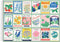 Galison Ever Upward, 1000 Piece Puzzle, Vintage Style Flower Seed Packets, Fun Activity for Adults