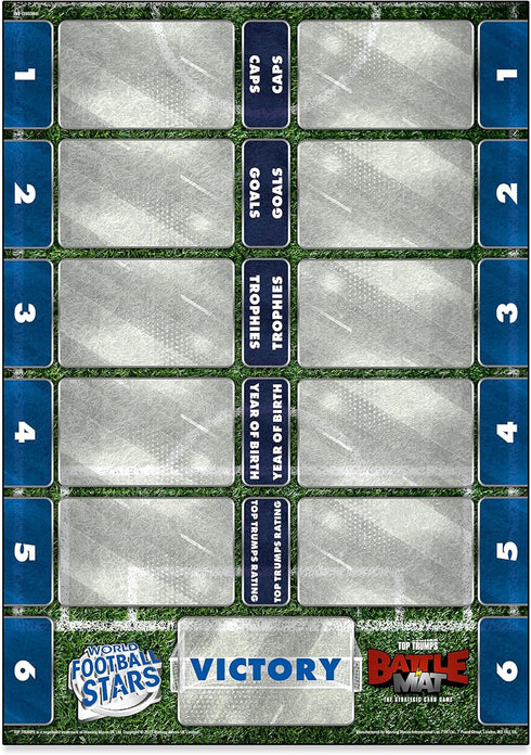 Top Trumps World Football Stars Battle Mat Card Game - Fun for Ages 6 Plus