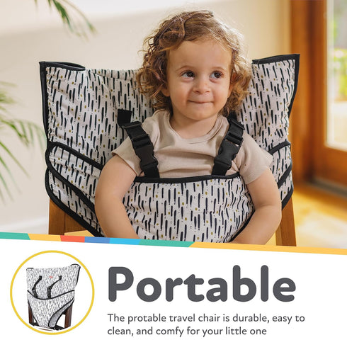 Nuby On The Go Toddler Portable Travel Chair: Adjustable Straps for Babies and Toddlers, Folds for Storage