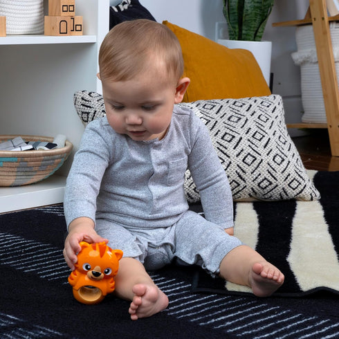 Baby Einstein Teethe & Wobble Tinker Tiger Teether Toy, BPA Free, for Infants Ages 3 Months and Up