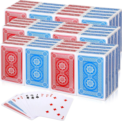 Zubebe 48 Pack Playing Cards Bulk Deck of Cards, 2.25 Inch x 3.5 Inch Poker Size Standard Index