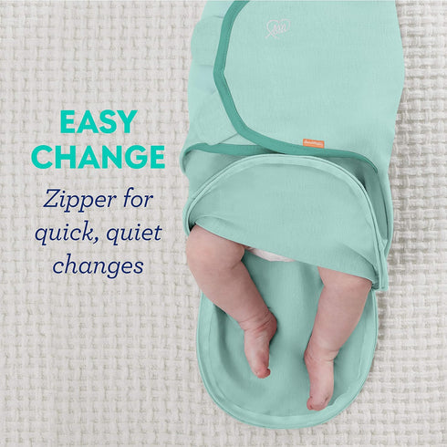 0-3 2-Pack SwaddleMe Luxe Easy Change Swaddle Size Small/Medium, Months, (Water Color Floral)