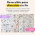 78"x59" Miotetto Foldable Baby Play Mat Non-Toxic, Reversible, Waterproof, Portable Baby Mat for Floor, Foam mat