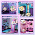 Playset 4 GobiDex Magnetic Doll House for Girls, STEM Toddler Toys with Scenes, Figures, Pets & Stickers Great Birthday